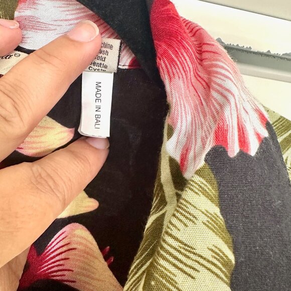 Hula Hula Hawaii Print Button Up Unisex Top 3XL - Picture 4 of 8